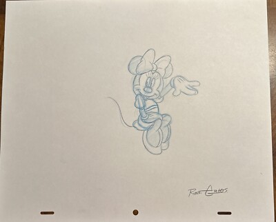 WALT DISNEY MICKEY MINNIE MOUSE ORIGINAL PRODUCTION DRAWINGS SET