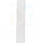 1/2英寸(13毫米)厚白色针织弹性-美国制造
