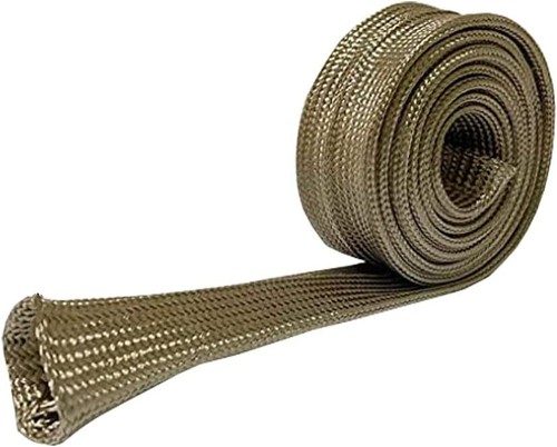 Heat Shield Sleeve Fuel Line Heat Shield Auto Hose 1"IDX10' Heat Sleeve Titanium - Picture 3 of 7