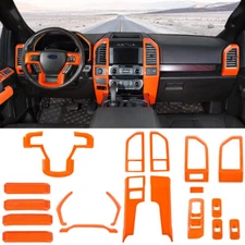 For Ford F150 2015-20 Center Console Steering Wheel Window Lift Trim Cover 18pcs