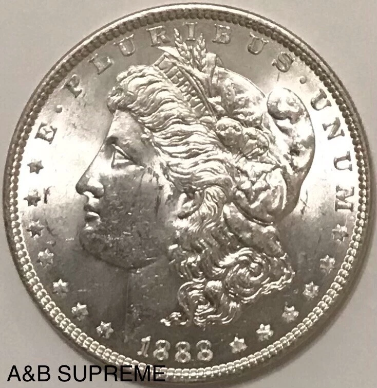 1888 Morgan Dollar From OBW Estate Roll Choice-Gem Bu Uncirculated 90% Silver - Image 2 of 4