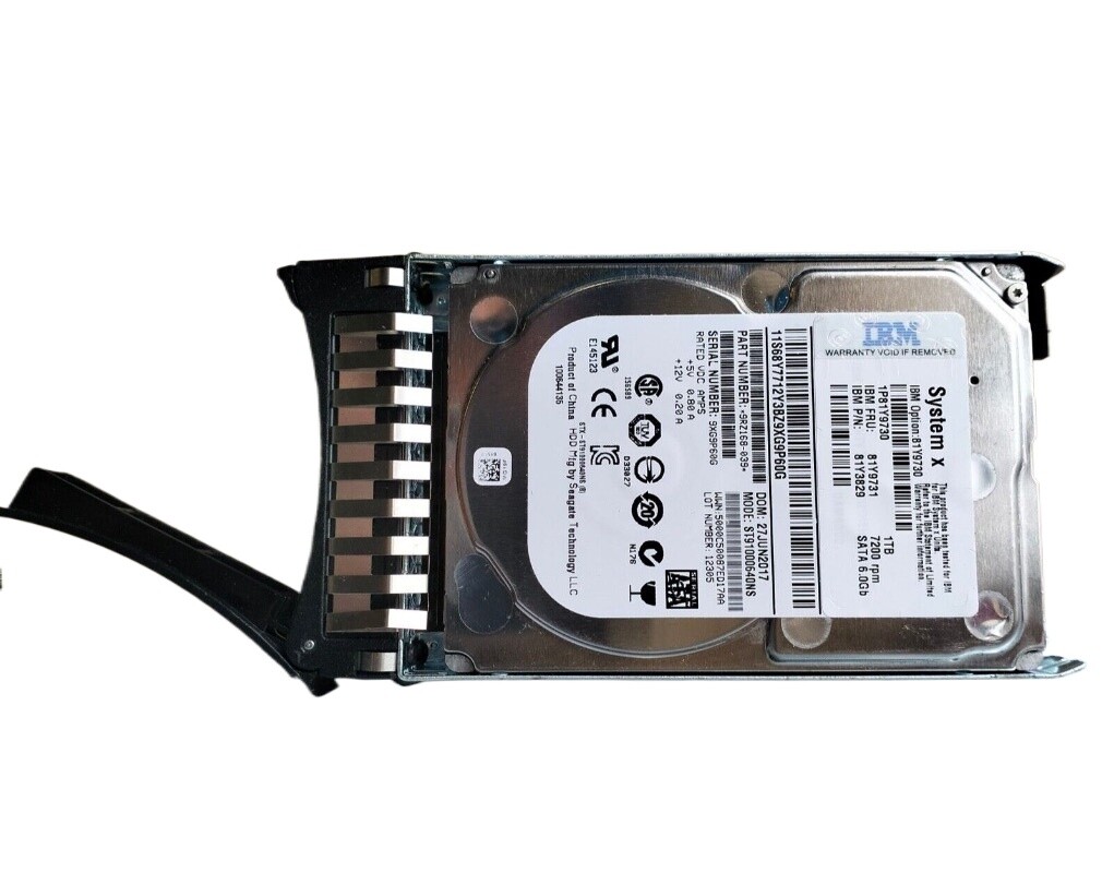 IBM 81y9730?1?TB 2.5インチ内蔵ハードドライブ、SATA???7200?rpm???ホットスワップ対応???小売 Amazon.com: IBM 1TB 7.2K 6GBPS NL SATA 2.5-Inch SFF HS Hard