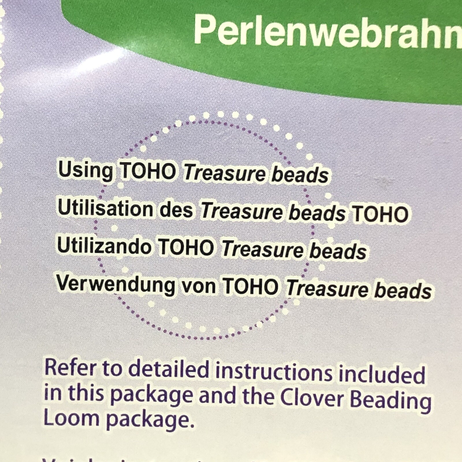 Clover Rose Brooch Beading Loom Kit #9920 Pin Back DIY Christmas Gift Made Japan