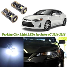 2pcs Xenon White Parking City Lights LED Bulbs fit for 2014-2016 Scion tC