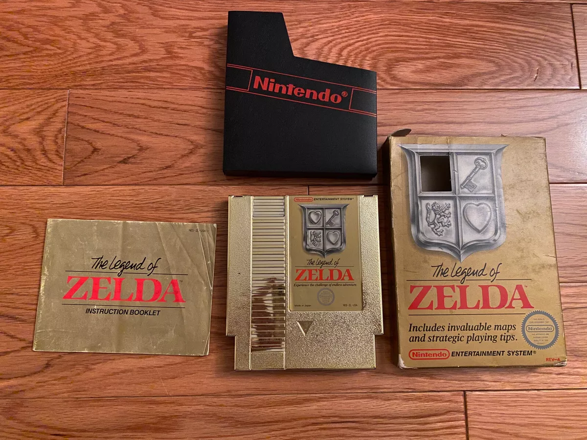 Legend of Zelda (NES Nintendo, 1987) w Nice Box, Manual