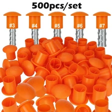 500Pcs Rebar Mushroom Safety Caps | For Rebar #3 to #8 | Concrete Stakes US