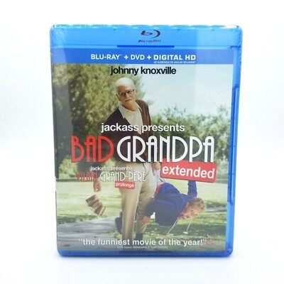 Jackass Presents Bad Grandpa (Blu-Ray + DVD) Digital HD - Johnny Knoxville -New