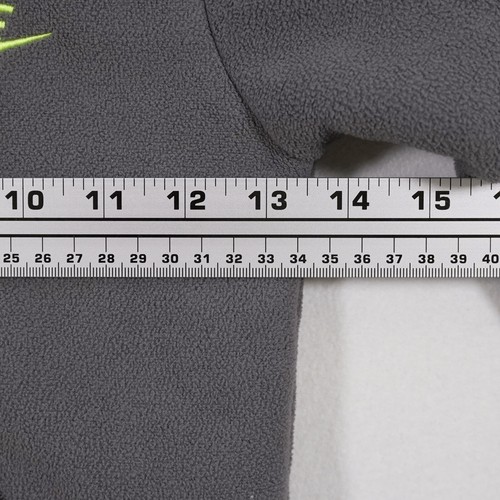 Nike Kids Fleece Hoodie Jacket Full Zip Embroidered Logo Gray Size 4 - Picture 17 of 18