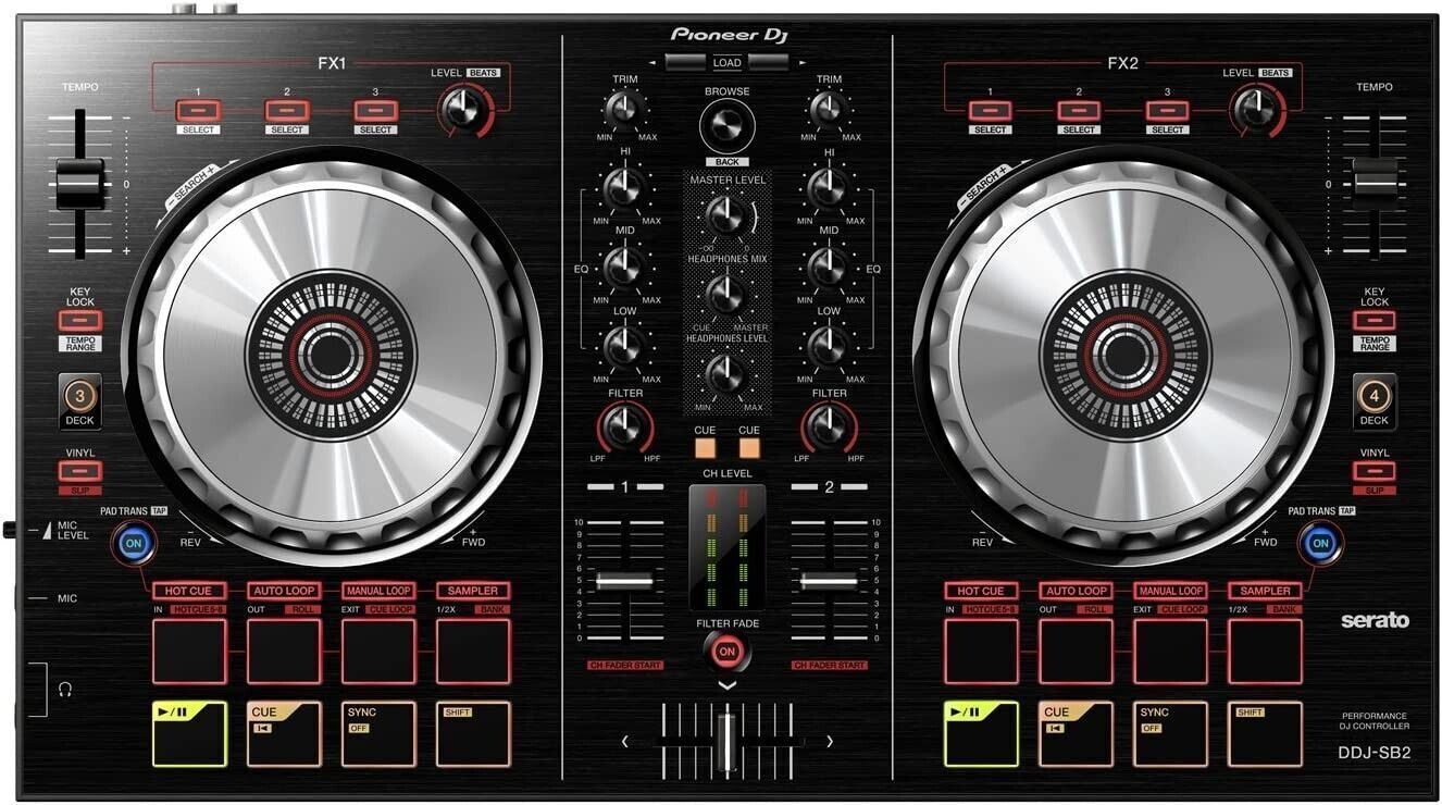 Pioneer DDJ-SB2 DJ Controller Serato 2-Channel 2ch DDJSB2 Portable ...