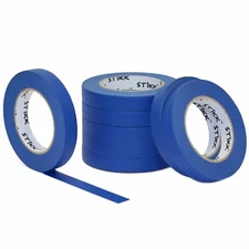 8 roll pack 3/4"(.75) x 60yd (18mm x 55m) STIKK Blue Painters Masking Tape