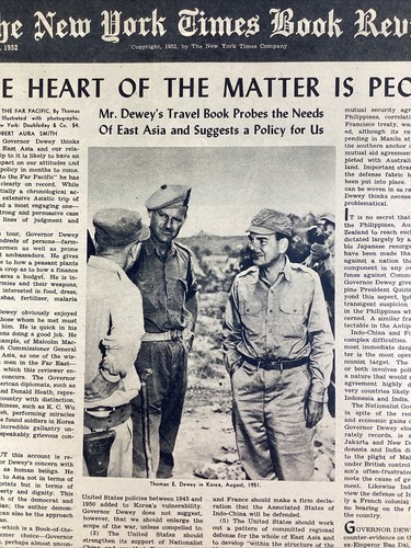 New York Times Book Review July 13, 1952 Dewey Asia Science Fiction Faulkner