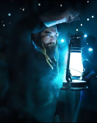 UNCLE HOWDY Wyatt SICKS WORKING Lantern Full Sized Replica NYC Artist GHOST WWE - Picture 9 of 12