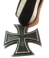 WWI Combat German Iron Cross 2nd Class Medal with UV Ribbon...
