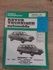 Revue technique RENAULT 18 TS GTL GTS GTX  R 1341 R 1342 1.6 2.0 AMERICAN TYPE 2