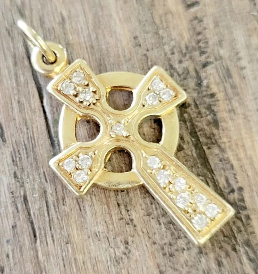 Colgante James Avery Oro 14kt con Diamantes ¡Pieza Retirada/Rara! Foto 4 de 4