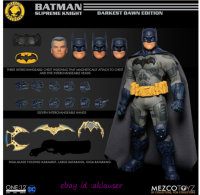 Mezco Toyz 1/12 DC The Supreme Knight Batman Darkest Dawn Edition