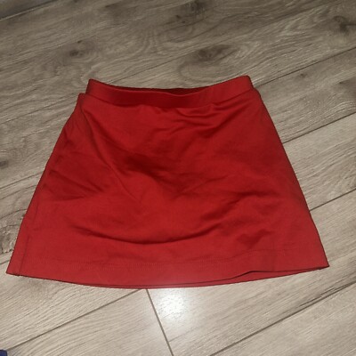 Youth Small Red Varsity Spirit Cheer Skirt 