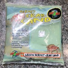 Hermit Crab Sand Zoo Med 2 lbs green. All natural calcium carbonate substrate