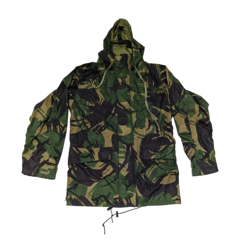British Army Waterproof Woodland DPM  Camouflage Lightweight Hooded Coat Jacket - Picture 1 of 6