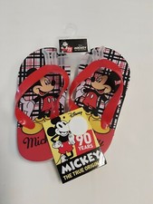 Disney Mickey Mouse The True Original Child's Summer Red Flip-Flops Size 11/12