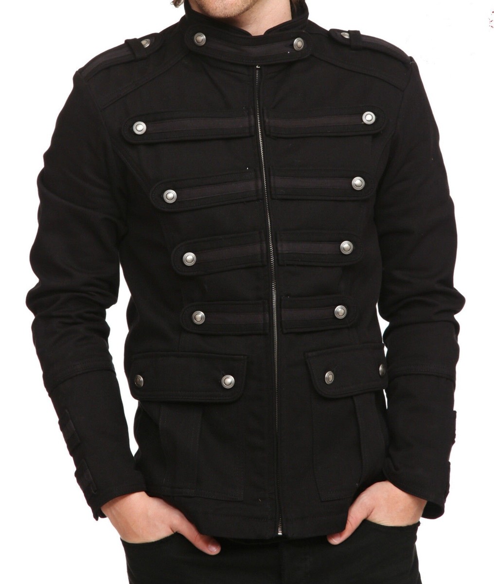 Gothic ワッペンジャケットBlack&White dimmoire Zen Devils - the Wolf Bomber Jacket Embroidered Skull