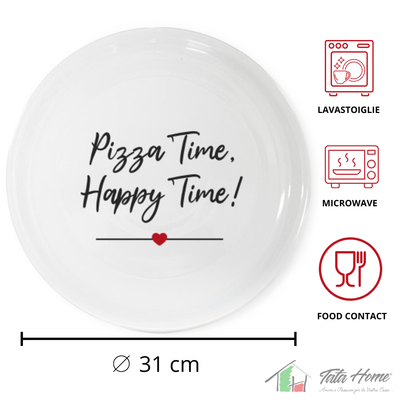 Piatto Pizza In Melamina 33cm - Con Frasi Decorative, Design Divertente - Foto 7