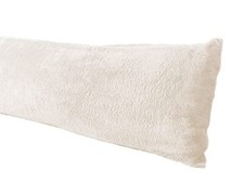 Extra Soft Body Pillow Cover, Sherpa / Microplush Material, 20"x 54" Body Cream