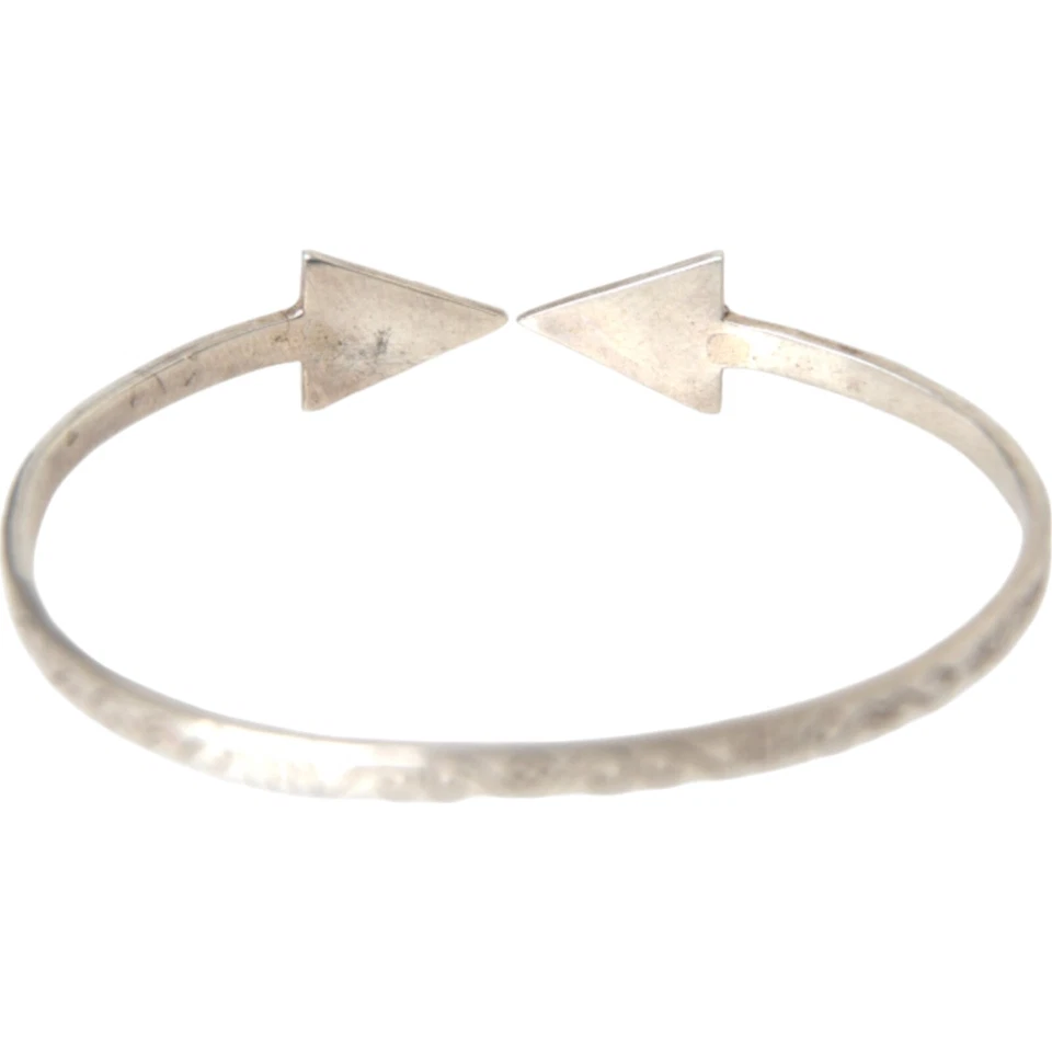 NIALAYA Authentic Bracelet Women Arrow Crystal 925 Silver Bangle s. S RRP 500usd - Image 3 of 4