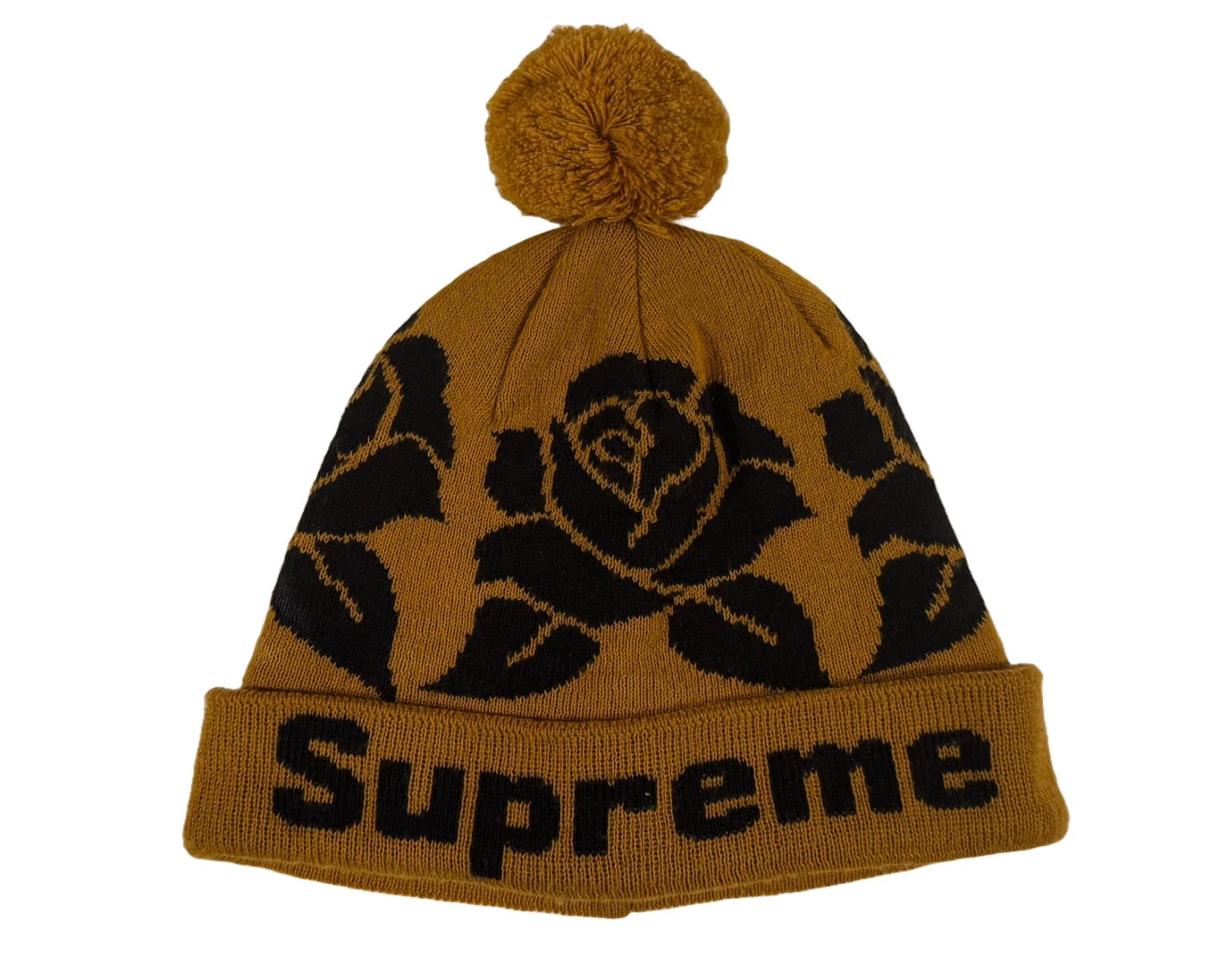 Bonnet rose suprême 100% authentique FW 2012 doré / noir