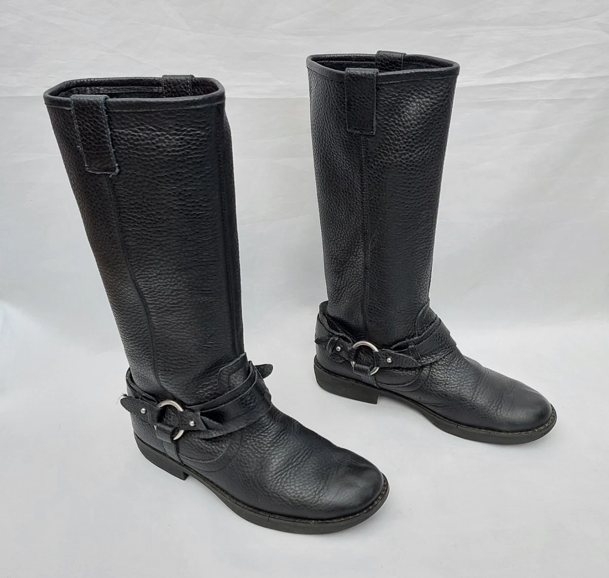 Kenneth cole black leather boots hotsell
