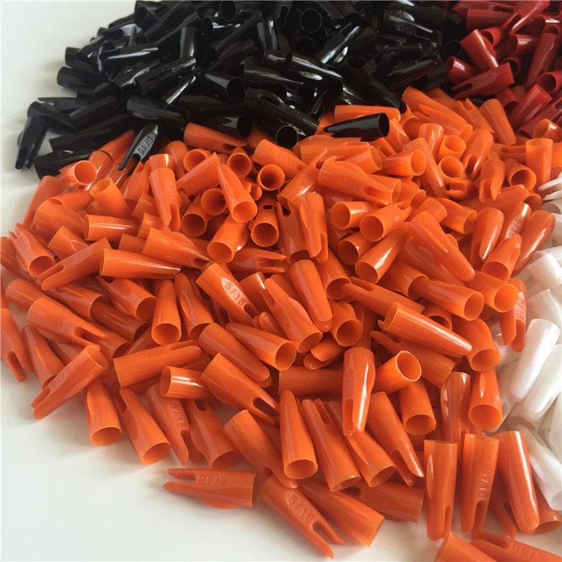 100 Pcs 5/16" Plastic Nocks Glue-on Nock Arrow Tail Archery Arrow Accessories C4 - Image 3 of 4