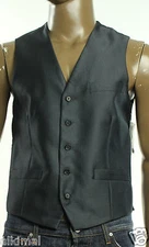 NEW MENS INC INTERNATIONAL CONCEPTS HERRINGBONE CHARCOAL SUIT VEST S