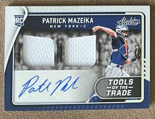 2022 Absolute Tools of the Trade Auto Jersey Rookie /99 Patrick Mazeika #TT2S-PM