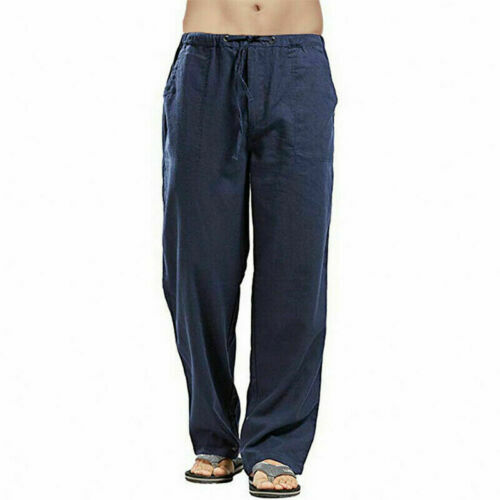 Mens Casual Loose Soft Baggy Yoga Pants Drawstring Pocket Slacks Lounge Trousers - Bild 6 von 17