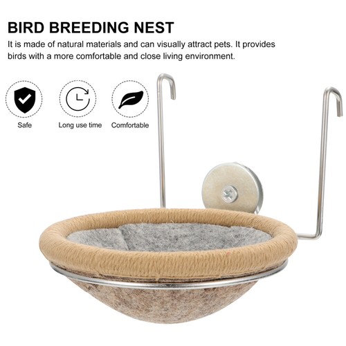 1 Set Bird Breeding Hatching Nest Small Parrot Canary Breeding Nest Bed collection