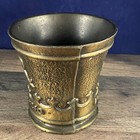 Vintage Bronze Commemorative Pharmacy Mortar Edict Of 1240 — photo 6