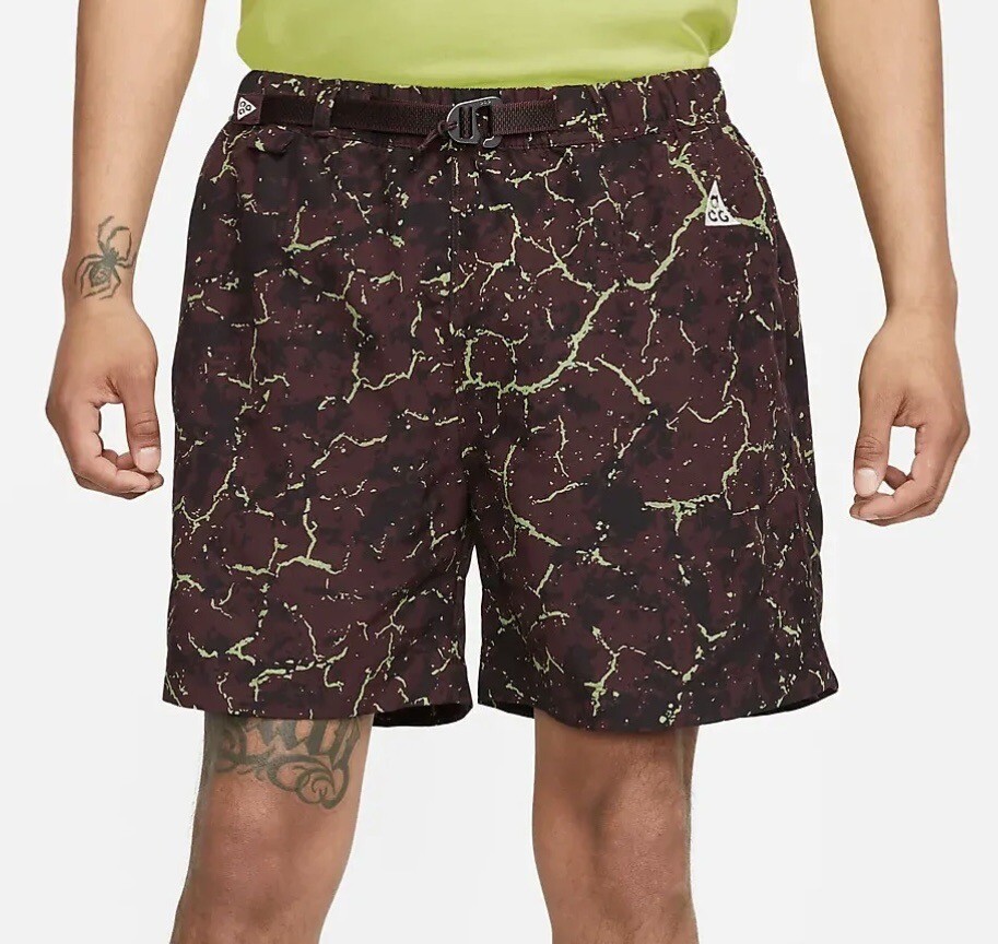 Nike ACG Shorts Men's Size XSMALL Print Trail Hiking FB8091