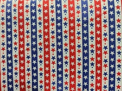United States stars and stripes 45" 100% cotton sold by meter