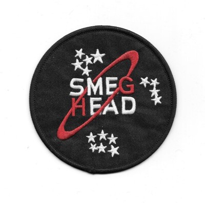 Red Dwarf British TV Series Smeg Head Phrase Embroidered 3.5'' Patch