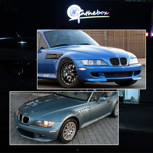 Smoked White LED Front Side Marker Lights For 1996-2002 BMW Z3 M Coupe Roadster - Picture 10 of 11