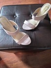 NEW!! LULUS MARLOWE WOMENS NUDE/BLUSH SUEDE DOUBLE STRAP SANDALS HEELS SIZE 8.5 — photo 2