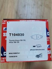 New Front Brake Pads that fits Toyota Hiace 89-95 and Toyota Hilux 99-05.