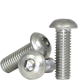 #4-40 x 1/4" Button Socket Caps, UNC, 18-8 Stainless, FT, 25 Pack