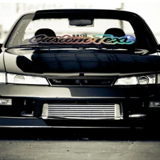 Custom Text Windshield Car Decal Sticker Banner Graphics Vinyl Stance Die Cut