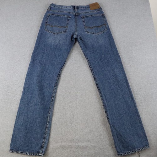 American Eagle Jeans Mens 30x34 Relaxed Straight 5-Pocket Cotton Denim Blue - Picture 7 of 8