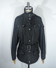 Barbour Dera Wax International Veste Femme Vêtements Moto Marine