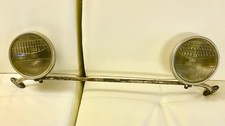 Vintage Ford 1930s Model A Twolite Headlamp Pair With Bar Used Condition