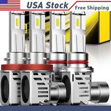 AUXITO LED Headlight Bulbs Conversion Kit 9005 H11 High Low Beam White 6500K