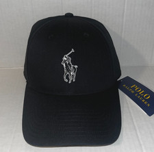 Polo Ralph Lauren Silhouette Adjustable Strap Back Ball Cap Black