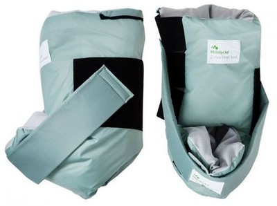 2 Molnlycke Z-Flex One Size Fluidized Heel Boots Preventing Pressure Ulcer Gray